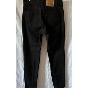 Vintage 90s Levi's 512 Slim Fit Tapered Leg Black  Jeans Orange Tab 34 x 32 USA